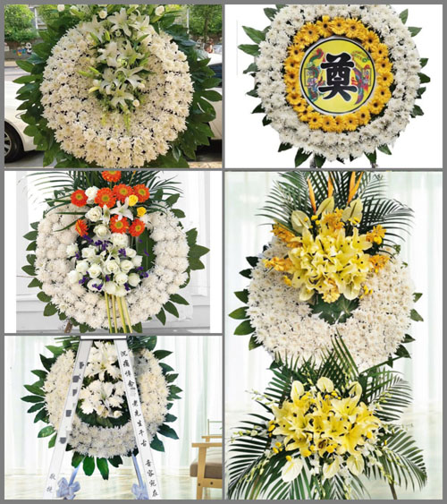 山西长治襄垣县虒亭镇虒亭村花圈速递